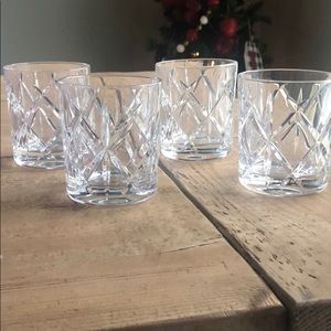 4 Old Fashioned drinking glasses